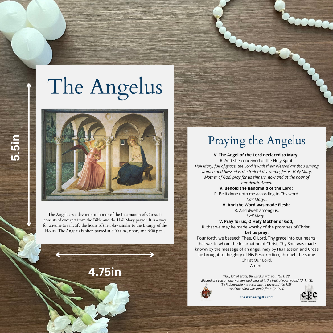 (20ct.) Angelus Prayer Card Large