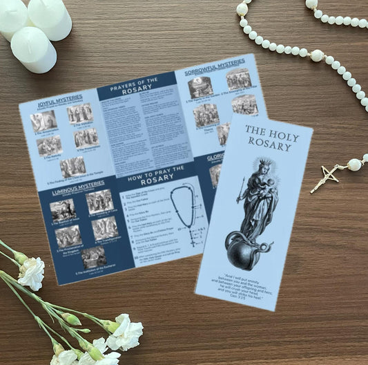 (20ct.) How to Pray the Holy Rosary Pamphlet (with scriptural references) set of 20 pamphlets
