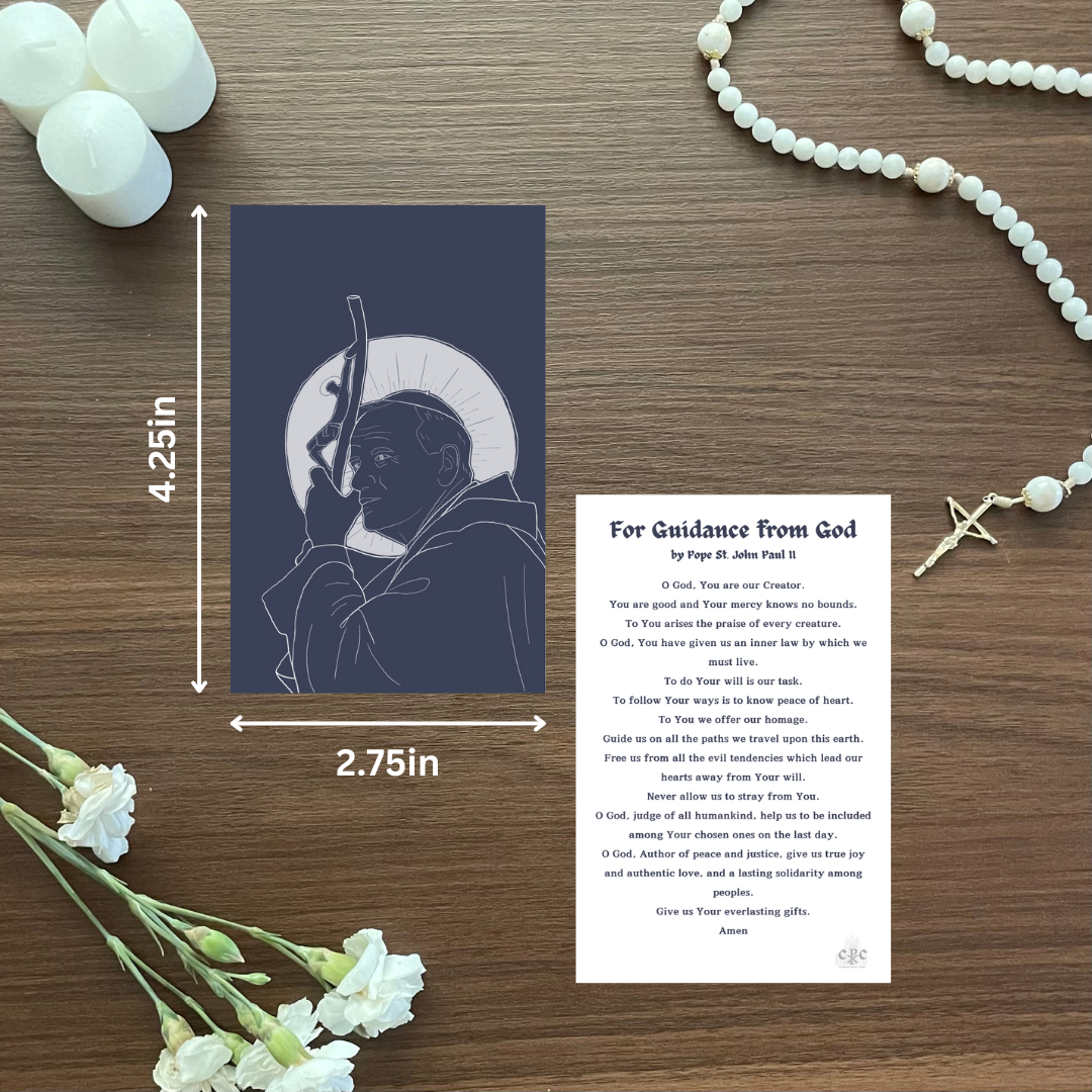 (33ct.) Pope Saint JPII Prayer Card