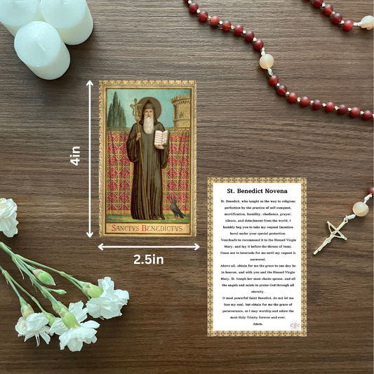 (33ct.) St. Benedict Prayer Cards